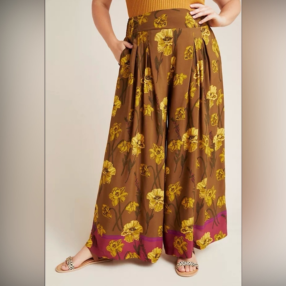 New Maeve Terrace Floral Pants Womens 4